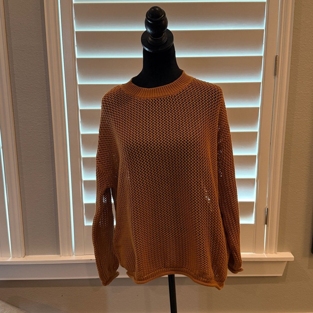 Wishlist Tan Knit Sweater